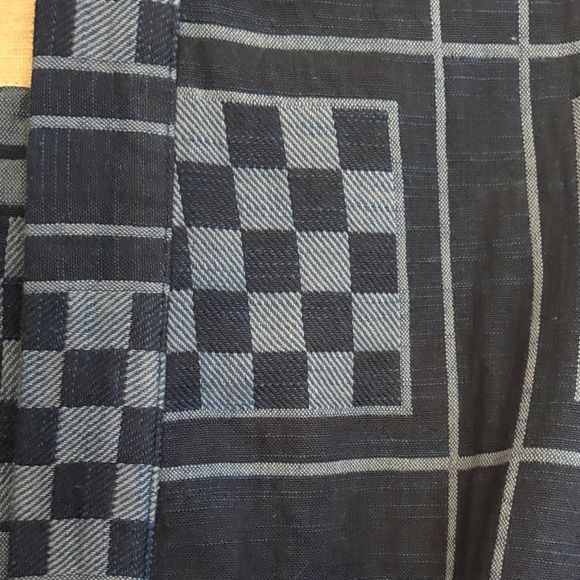 Ace and Jig Women's Navy Checkerboard Belted Jacket - Picture 3 of 4